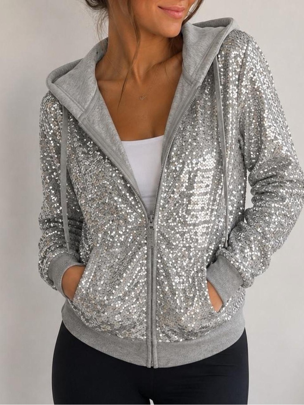 NWT Victoria’s Secret PINK Fashion Show 2013 Sequin Hoodie Small